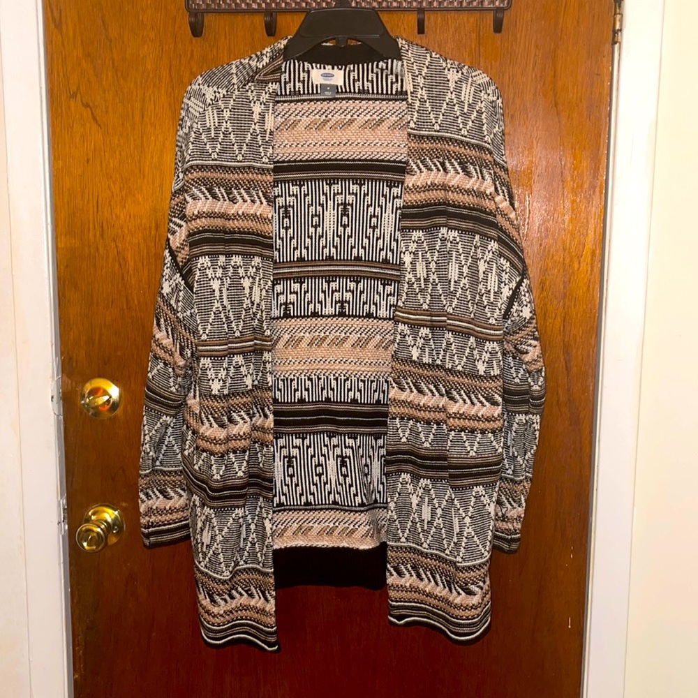 Open Front Knit Cardigan Sweater